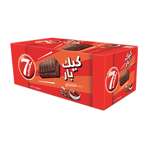 سفن دايز كيك بار بحشوة الكاكاو {12*25g}