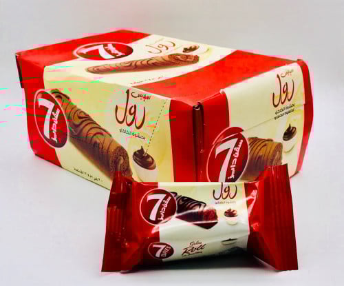 سفن دايز سويس رول بحشوة الكاكاو {12*20g}