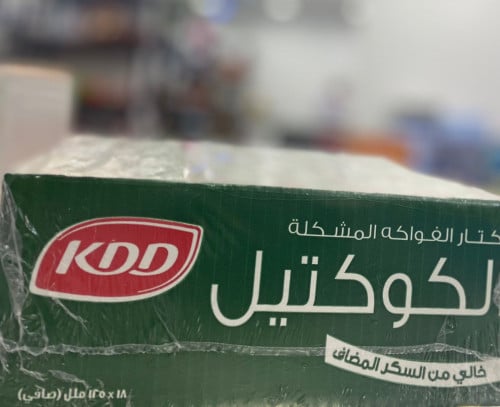 عصير نكتار كوكتيل KDD خالي من السكر المضاف 18*125مل