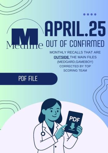 Out of Confirmed Recalls April (PDF)