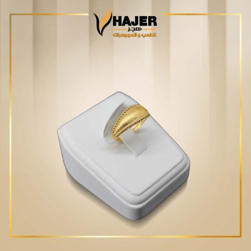 خاتم ذهب بتصميم تراثي مميز عيار 21
