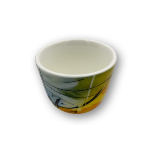 Yellow & Blue Ceramic Mug