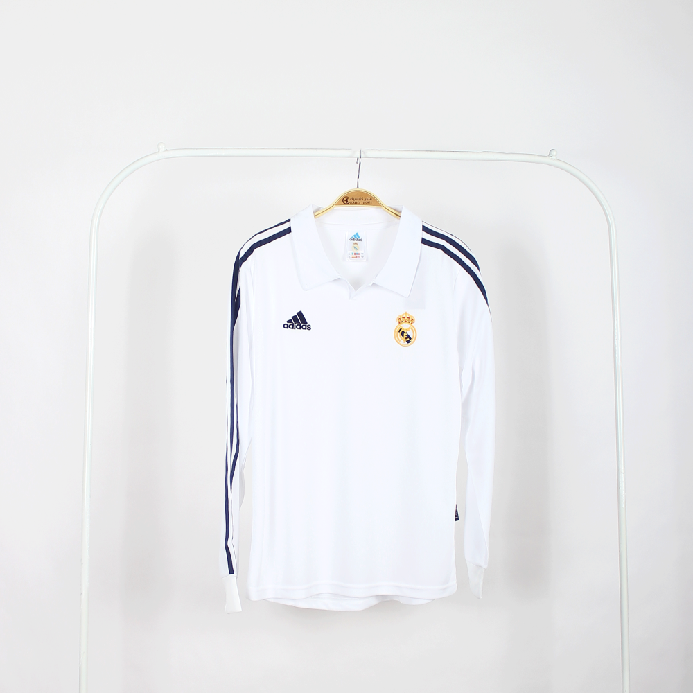 تيشيرت ريال مدريد 2002 كم طويل كلاسيك