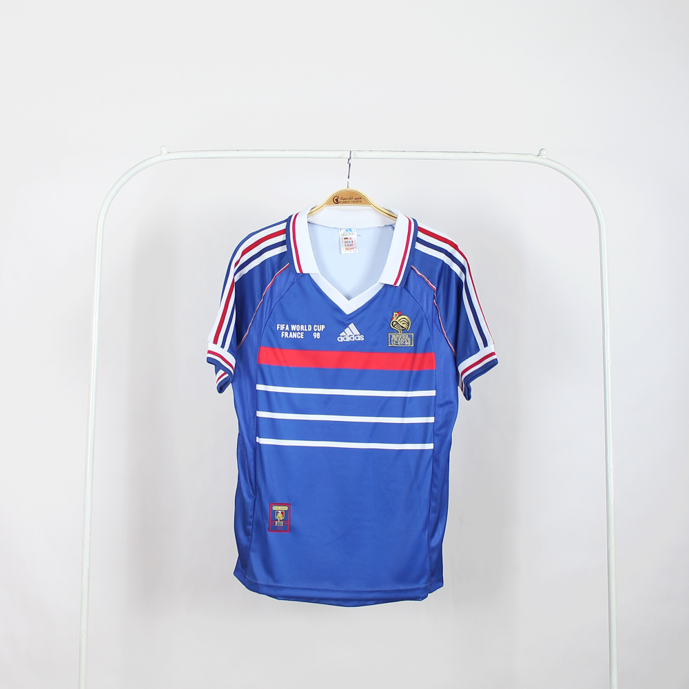 تيشيرت فرنسا 1998 أزرق كلاسيك