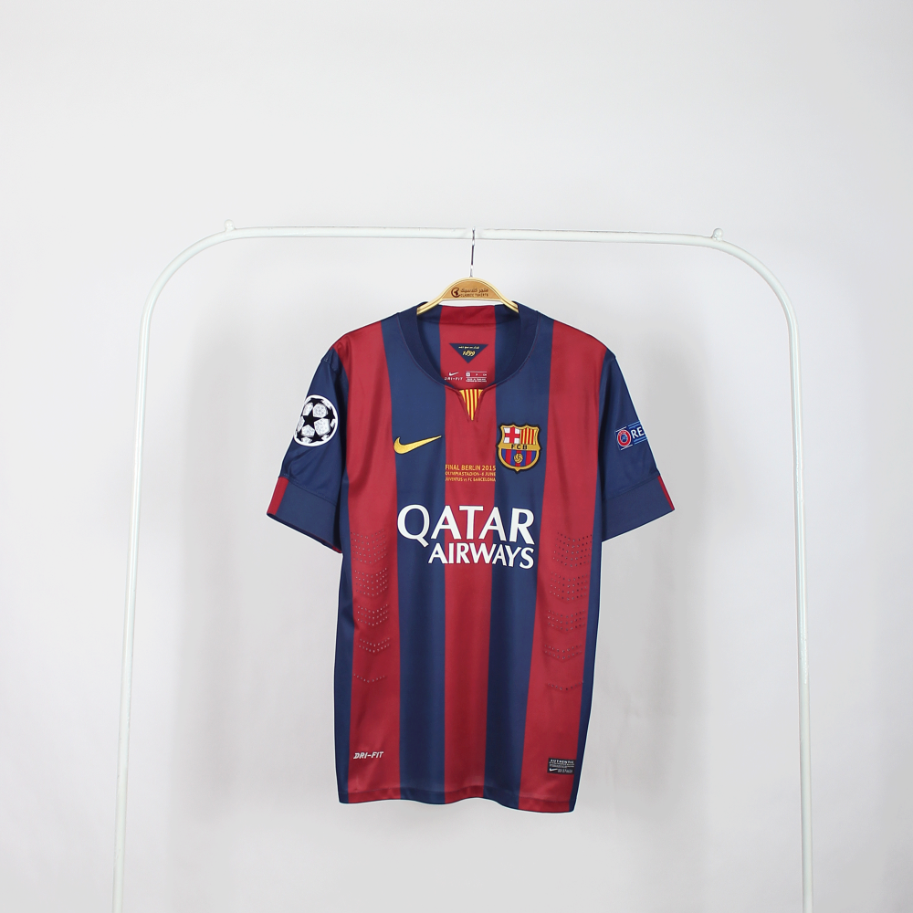 تيشيرت برشلونة 2015 كلاسيك بكامل الشعارات
