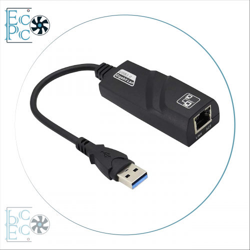 وصلة من كيبل انترنت الى USB 3.0