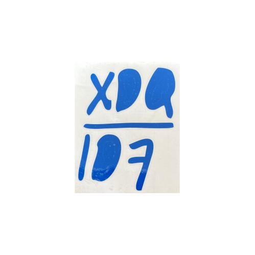 كتابة صدام توقيعة ستيكر ازرق