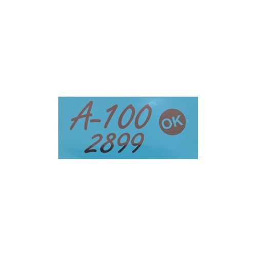 ستيكر زجاج امامي ازرق فاتح