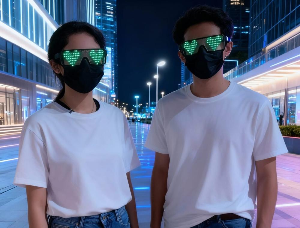 نظارات مضيئة ليد