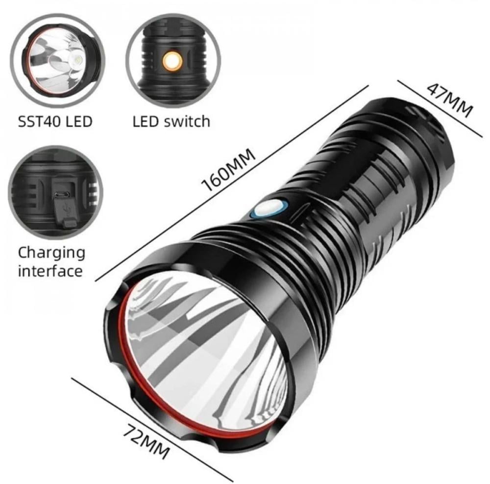 كشاف 360 كشاف ليد للرحلات ببطارية شحن واضاءة قوية