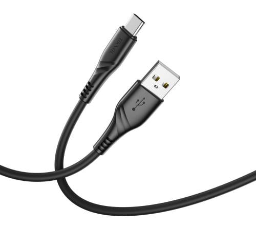 تيكنال كيبل شحن سريع USB إلى Type-C بقوة 2.4 أمبير - كابل متين لنقل البيانات بطول 1 متر