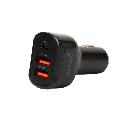 تيكنال شاحن سيارة 30 واط بمنفذين USB Type-C