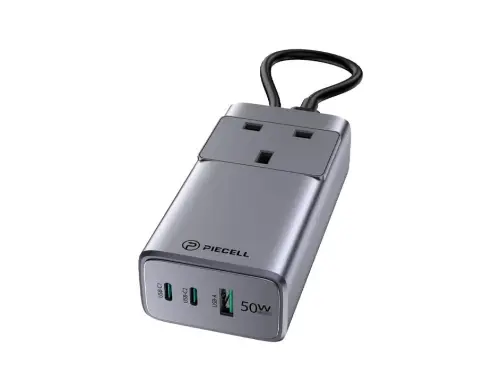 توصيلة كهرباء بايسل U75 ذكية 1.5 متر | 2500 واط ومنافذ Type-C