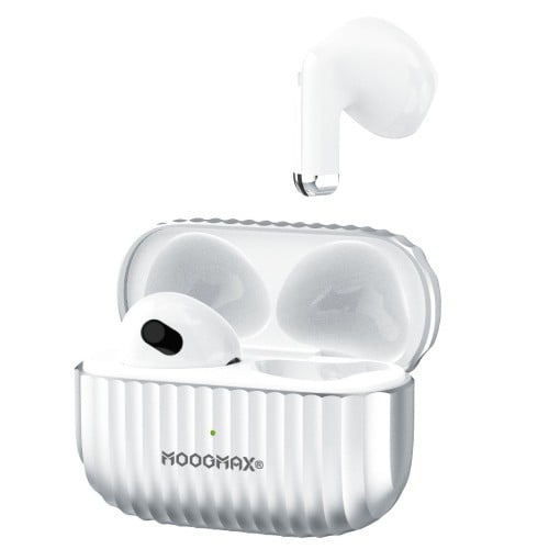 سماعة بلوتوث ايربودز معدنيه فضي TWS WIRELESS EARBUDS من moogmax