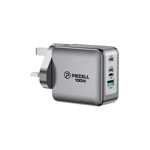 شاحن جداري بايسل U73 ذكي 100 واط | 4 منافذ شحن سريع للابتوب والجوال