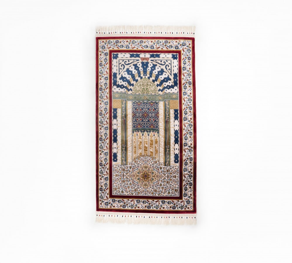 محراب الروضة الفاخرة أحمر