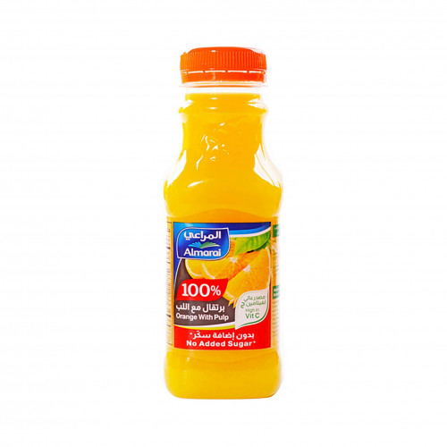 المراعي عصير برتقال مع اللب بدون إضافة سكر 300مل سوق مقاضي