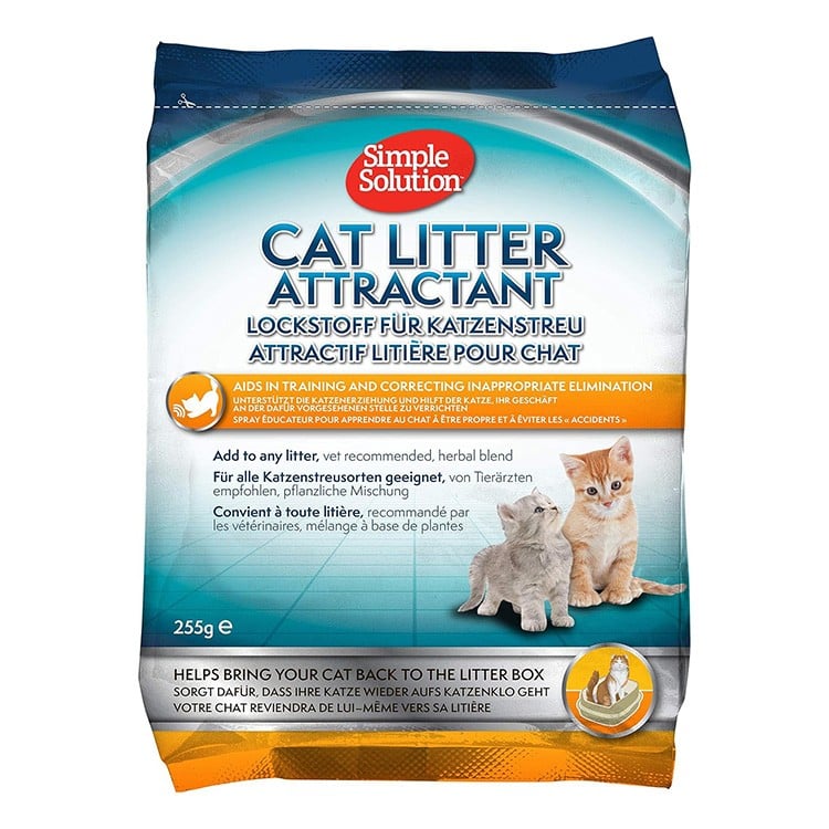 بودرة تدريب القطط لقضاء الحاجة داخل اللتر بوكس من سمبل سولوشن 255ج
