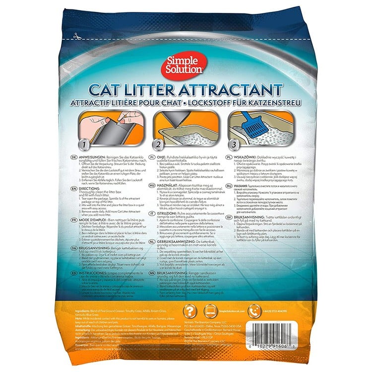 بودرة تدريب القطط لقضاء الحاجة داخل اللتر بوكس من سمبل سولوشن 255ج