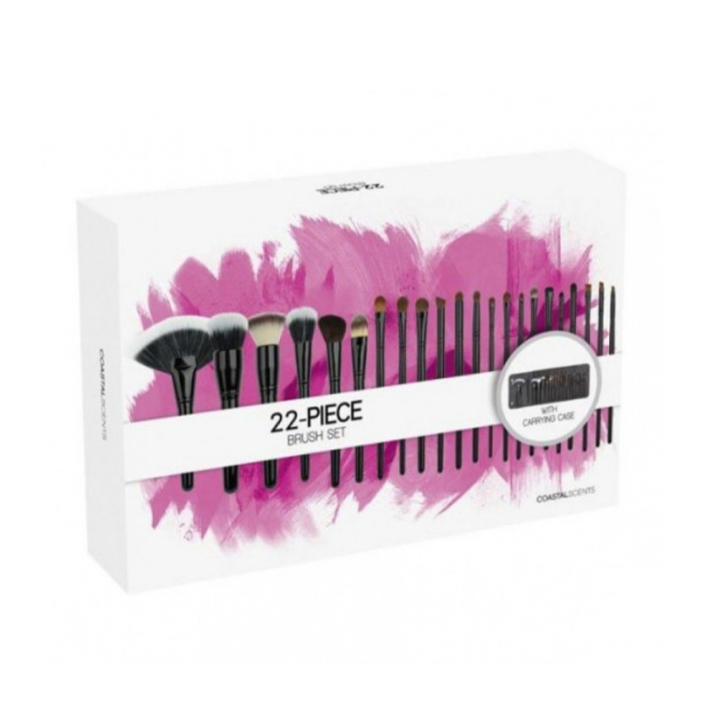 مجموعة فرش مكياج كوستال سنتس 22 قطعة