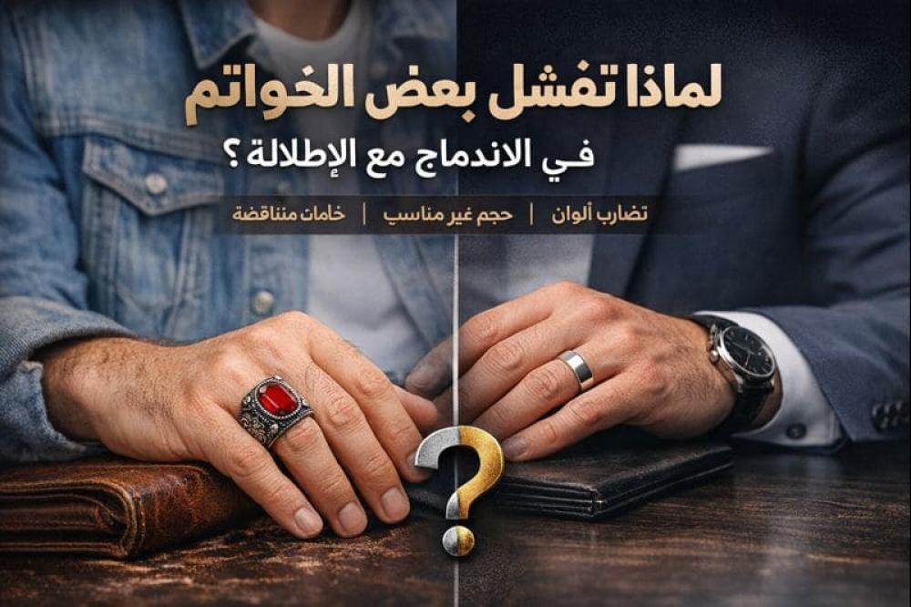 لماذا لا يندمج الخاتم مع الإطلالة؟ أسباب وحلول عملية للرجال