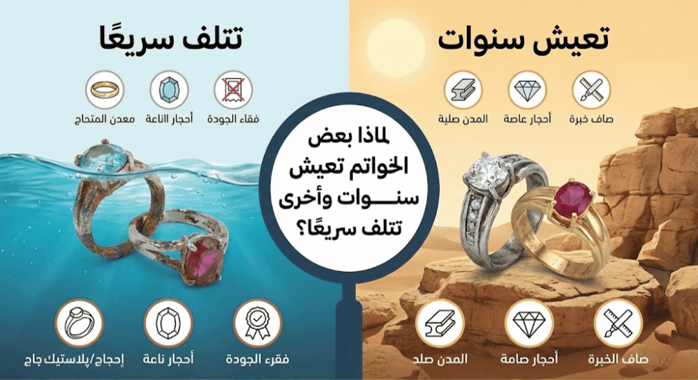 لماذا بعض الخواتم تعيش سنوات وأخرى تتلف سريعًا