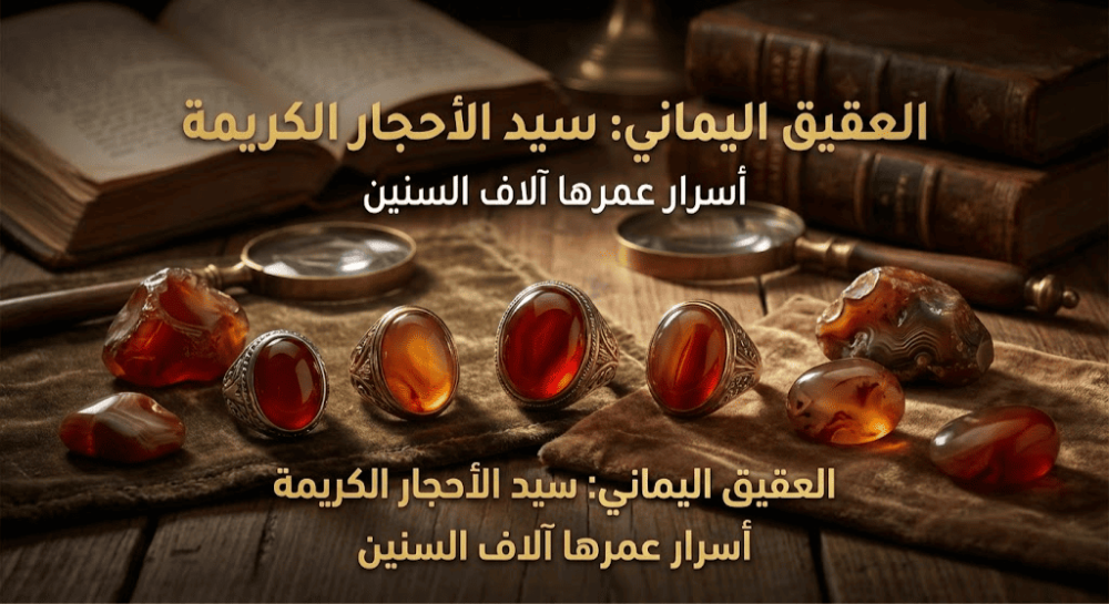 العقيق اليماني: دليلك الشامل لأشهر وأفخم أنواع العقيق