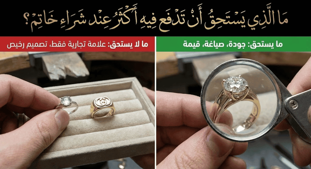 ما الذي يستحق أن تدفع فيه أكثر عند شراء خاتم رجالي؟