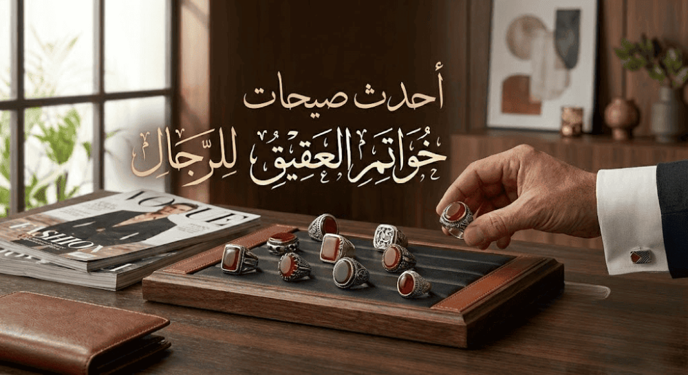 أحدث صيحات خواتم العقيق للرجال