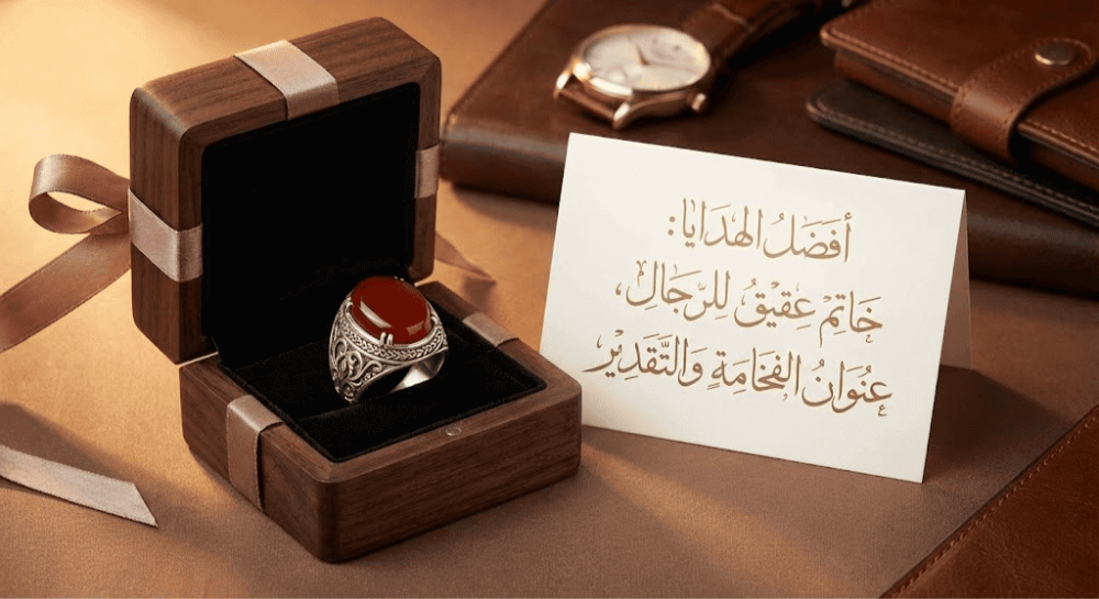 خواتم العقيق كهدية للرجال