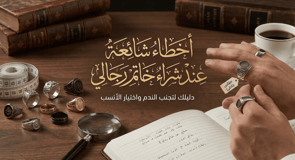 أخطاء شائعة عند شراء خاتم رجالي