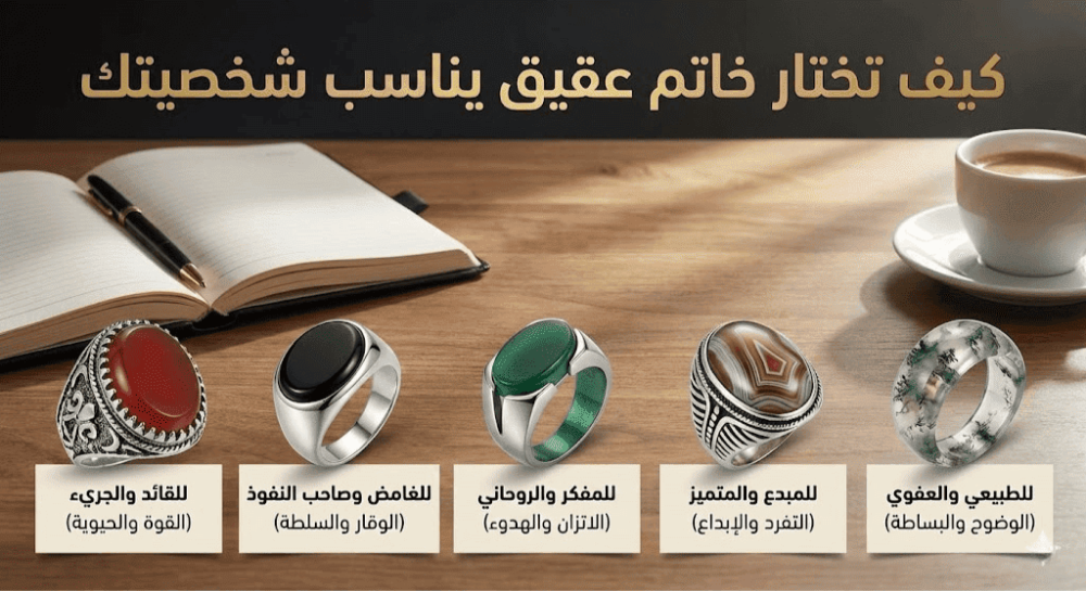كيف تختار خاتم عقيق
