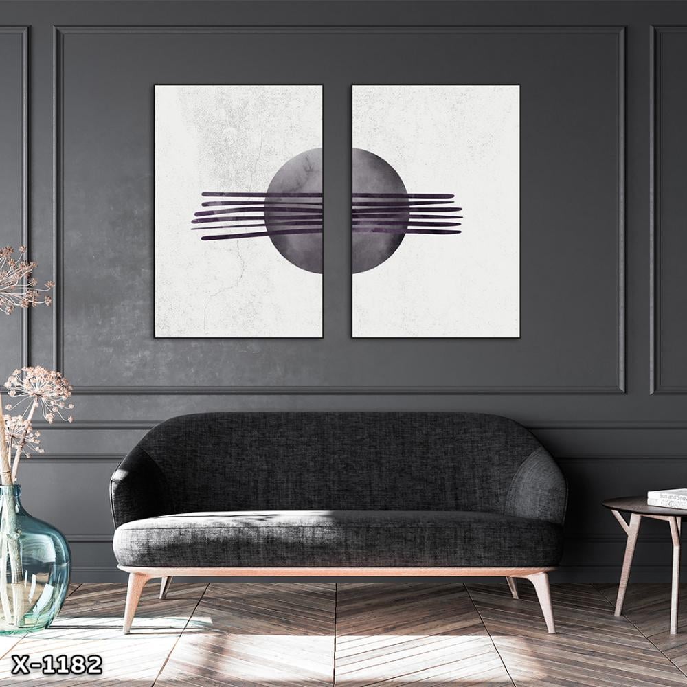 لوحة قطعتين بتصميم مودرن