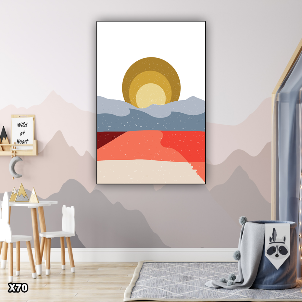 لوحة كانفس رسم تجريدي