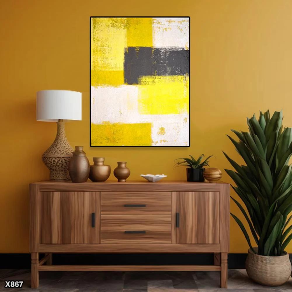 لوحة كانفس رسم تجريدي