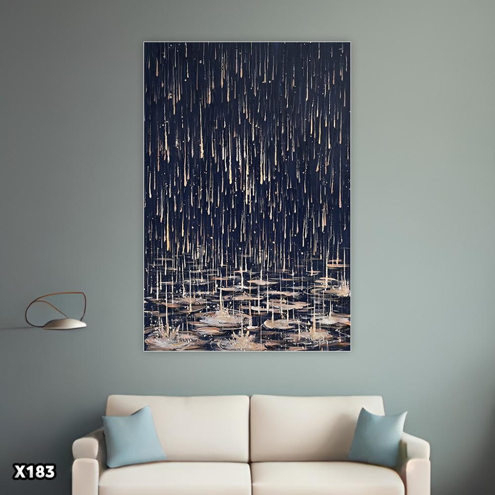 لوحة كانفس رسم تجريدي