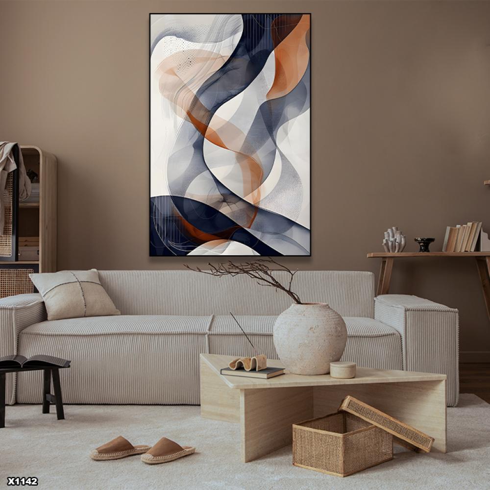 لوحة كانفس رسم تجريدي