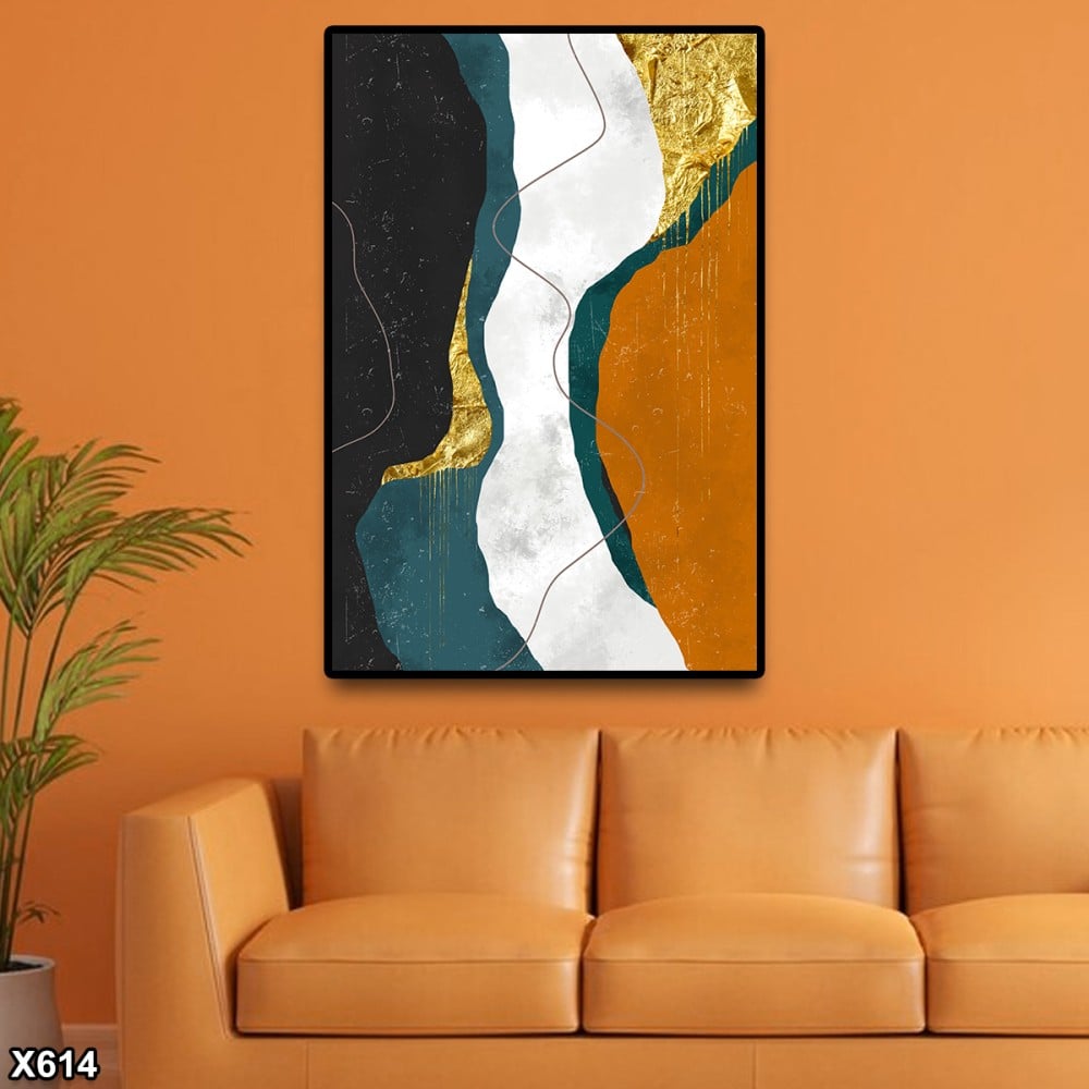 لوحة كانفس رسم تجريدي