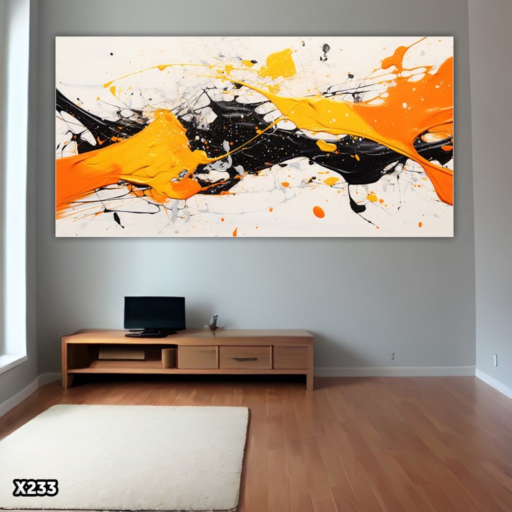 لوحة كانفس بالرسم التجريدي