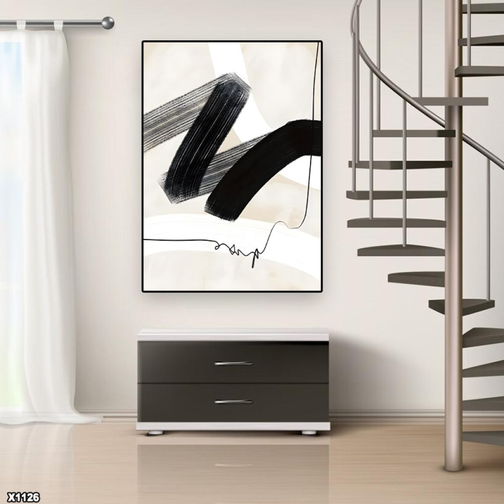 لوحة كانفس رسم تجريدي