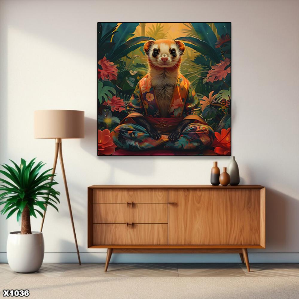 لوحة كانفس مربعة جرافيك