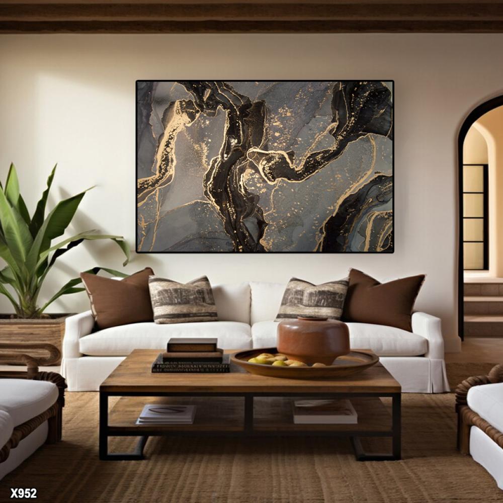 لوحة كانفس رسم تجريدي