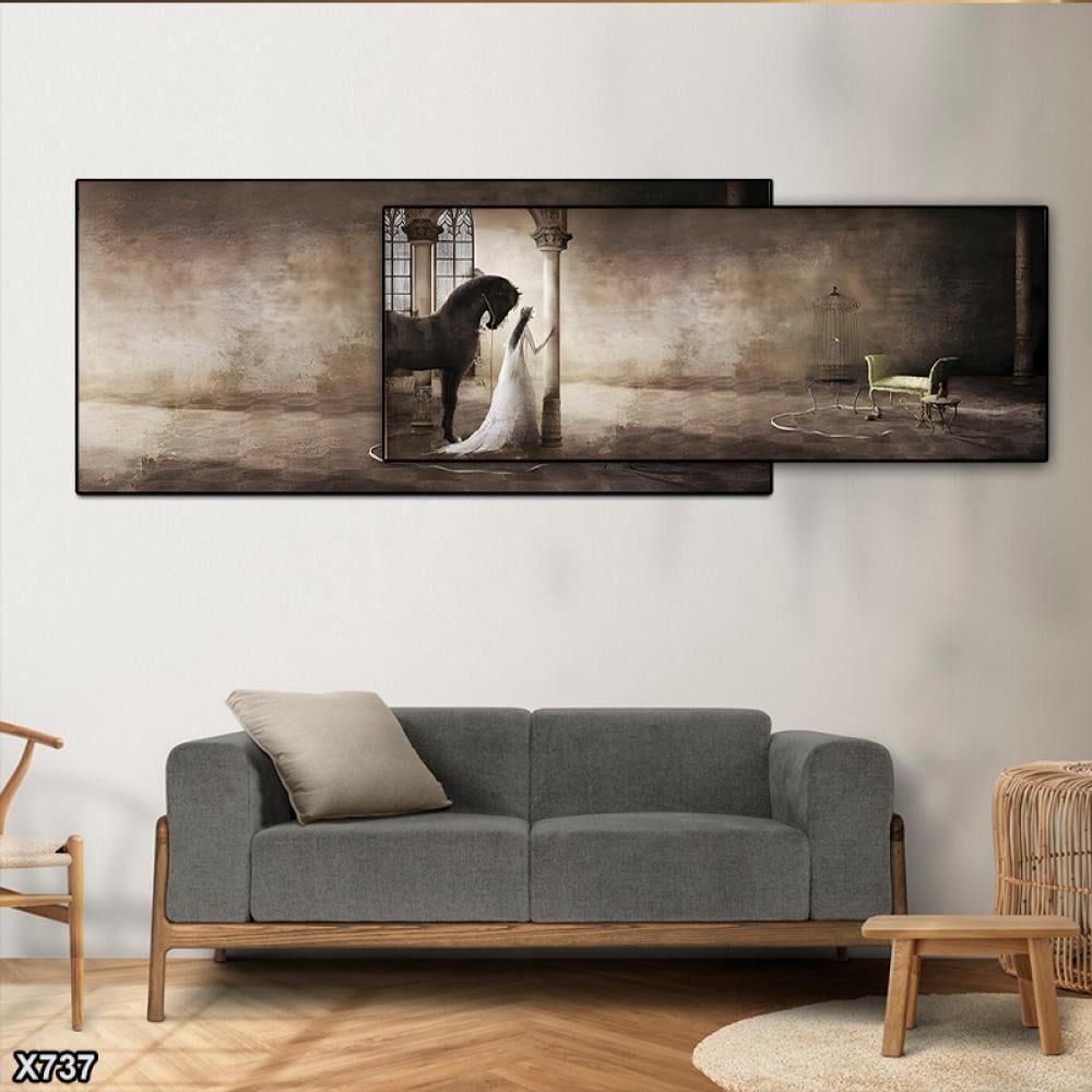 لوحتان كانفاس متداخلتان