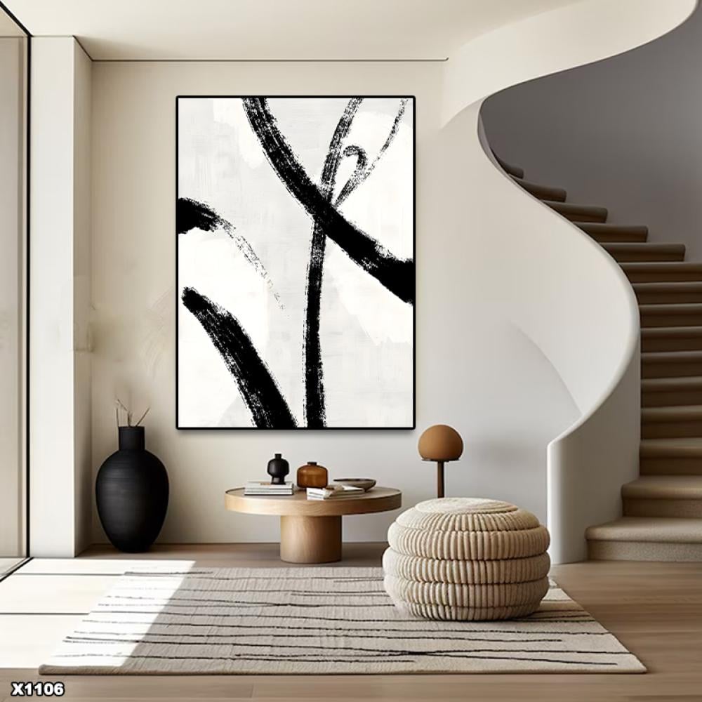 لوحة كانفس رسم تجريدي