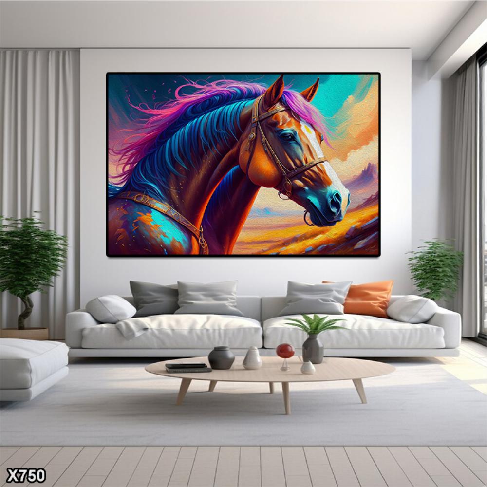 لوحة كانفس خيل