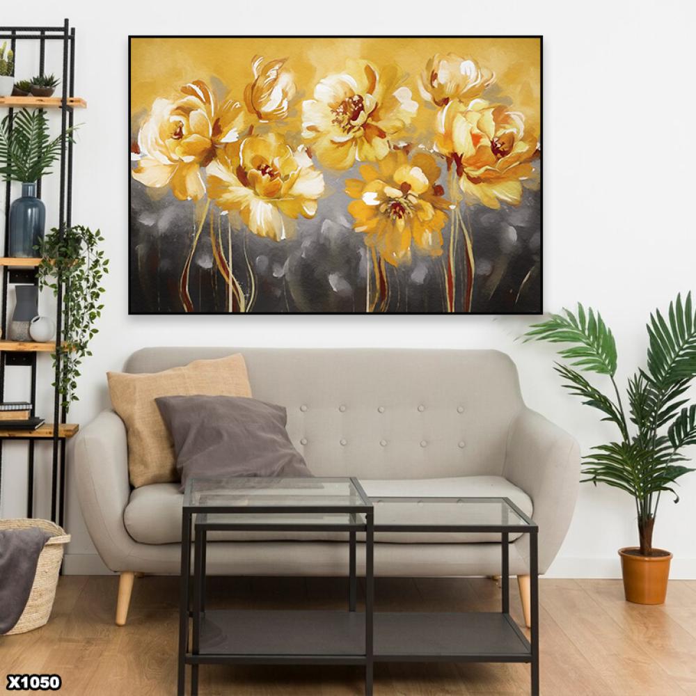 لوحة كانفس رسم تجريدي