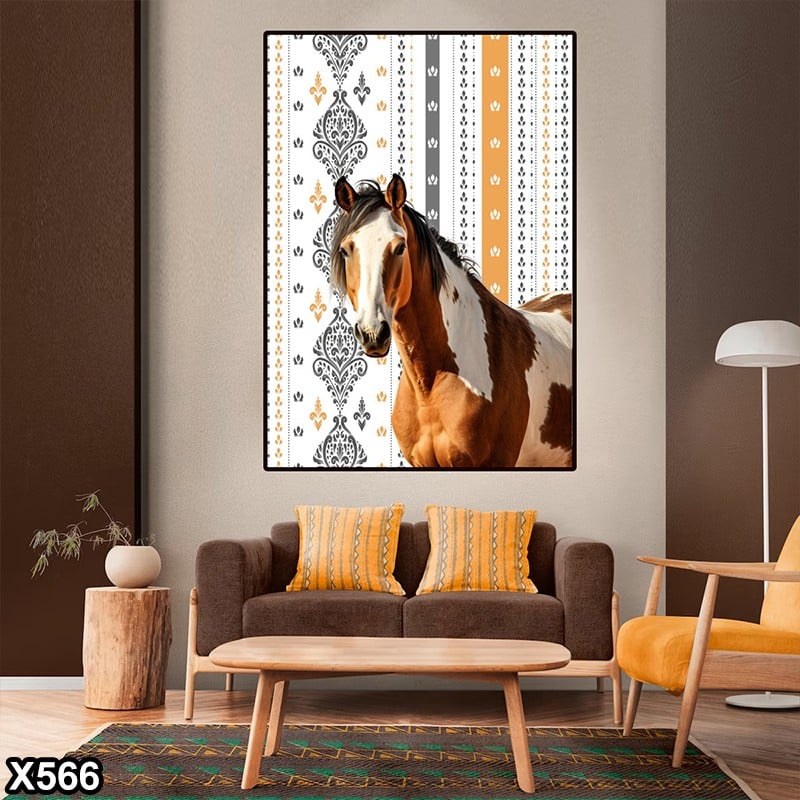 لوحة كانفس سجاد خيل