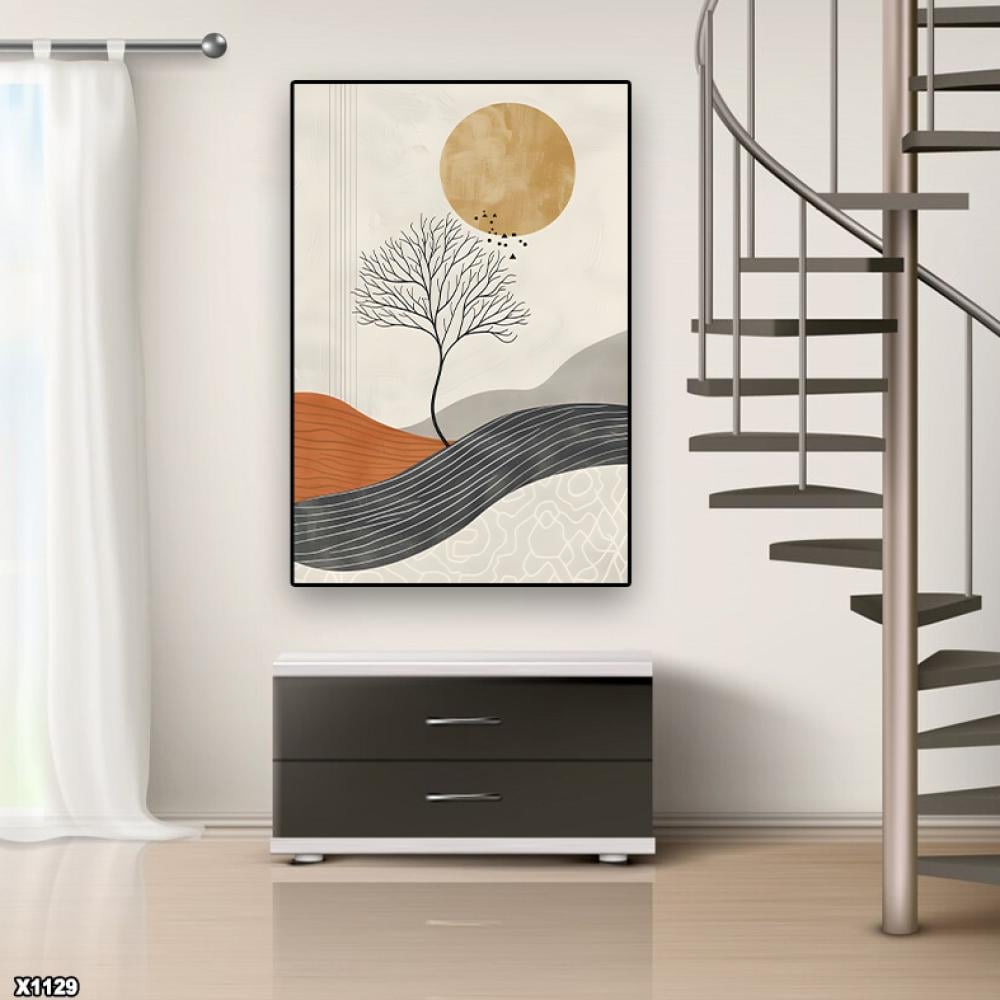 لوحة كانفس رسم تجريدي