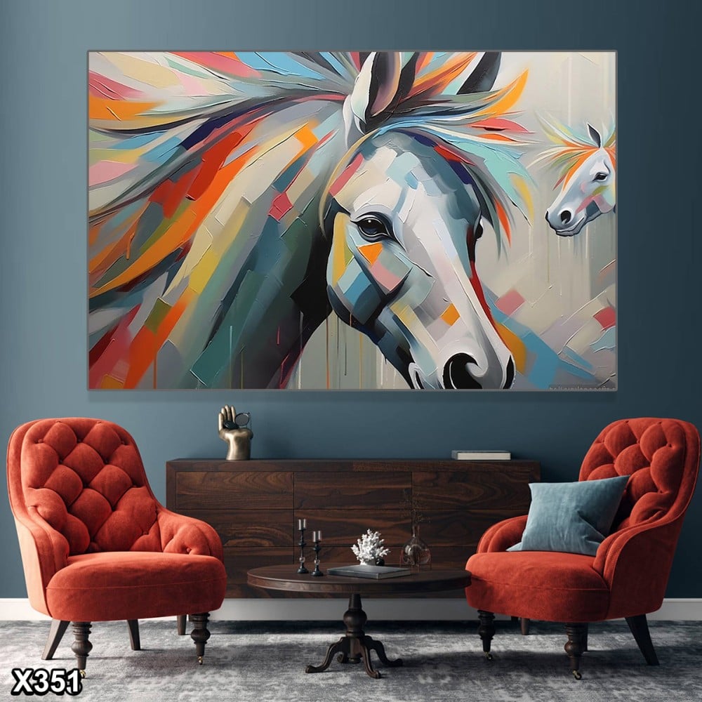 لوحة كانفاس خيل