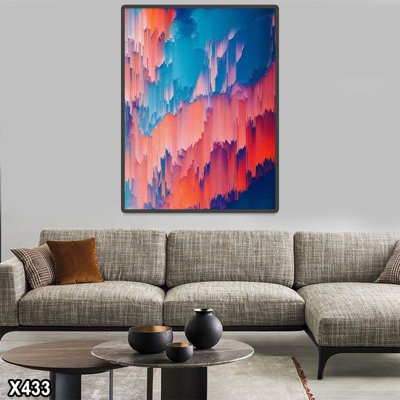 لوحة كانفس رسم تجريدي